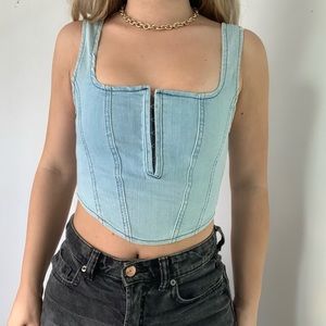 Denim Corset